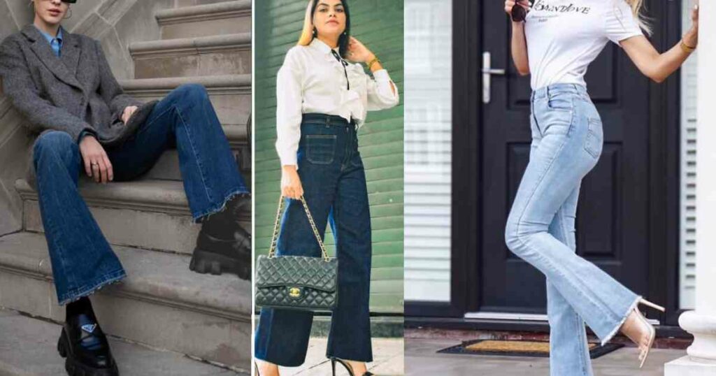 What to Wear with Blue Flared Jeans
