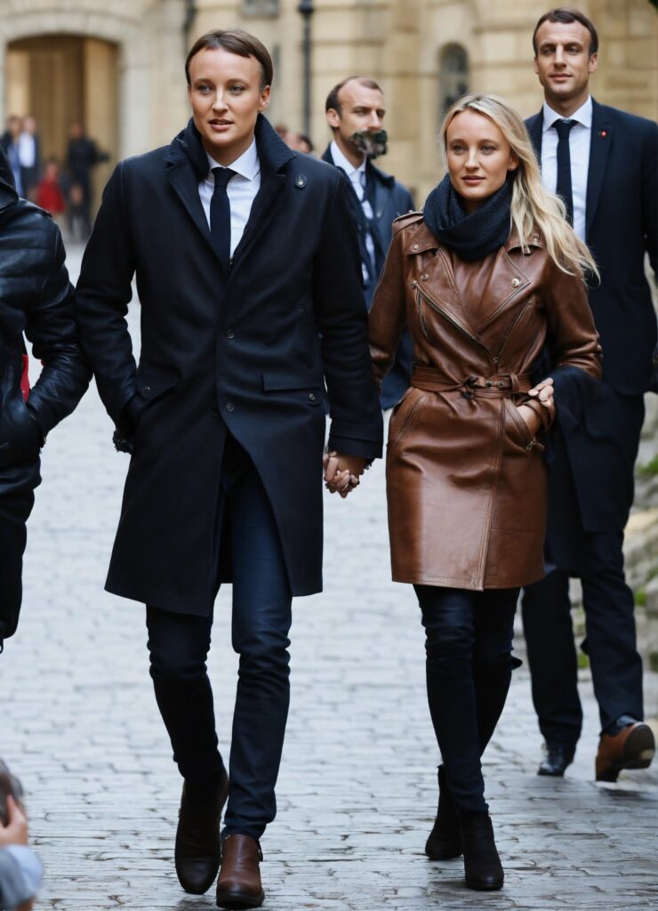 This AI generative images couple in love to style black jeans and long coat with ankle boots.